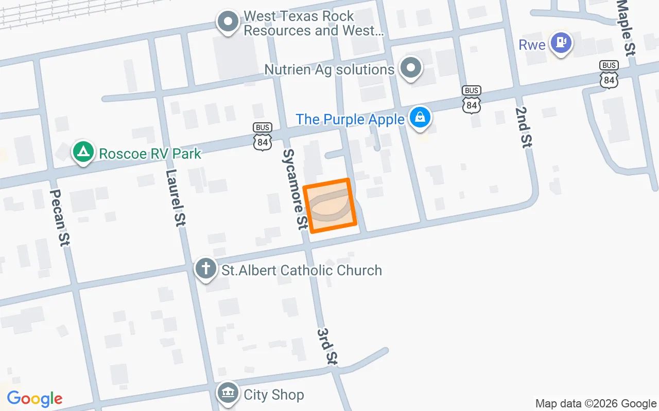 0.55 Acres in Roscoe - Nolan County, TX in Nolan County, Texas