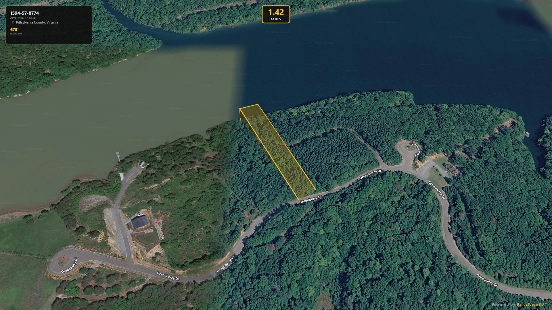 Vacant lot with paved road frontage, serene lake access and resort style amenities in Pittsylvania County, VA