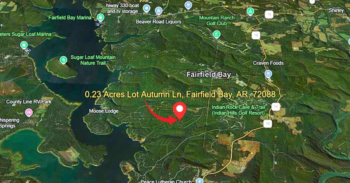 0.23 Acres Mountain and Lake View for Sale Fairfield Bay, AR in Cleburne County, AR