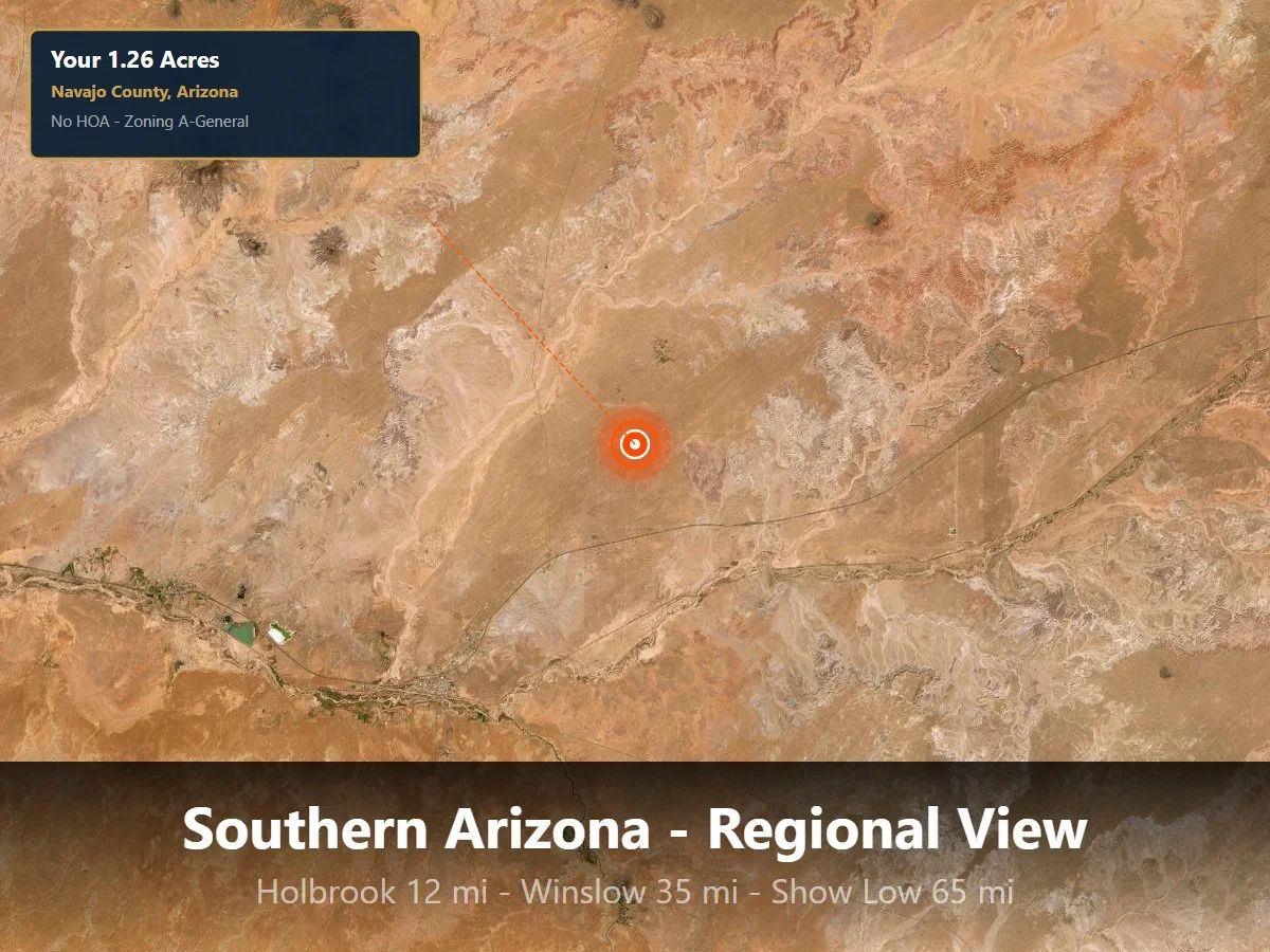 1.25 Acres of Arizona Land – Peaceful Desert Property in Navajo County in Navajo County, AZ