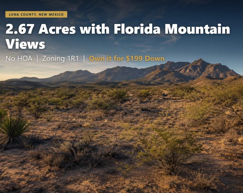 2.67 Acres in Luna County NM | Near Florida Mountains | Owner Financing in Luna County, NM