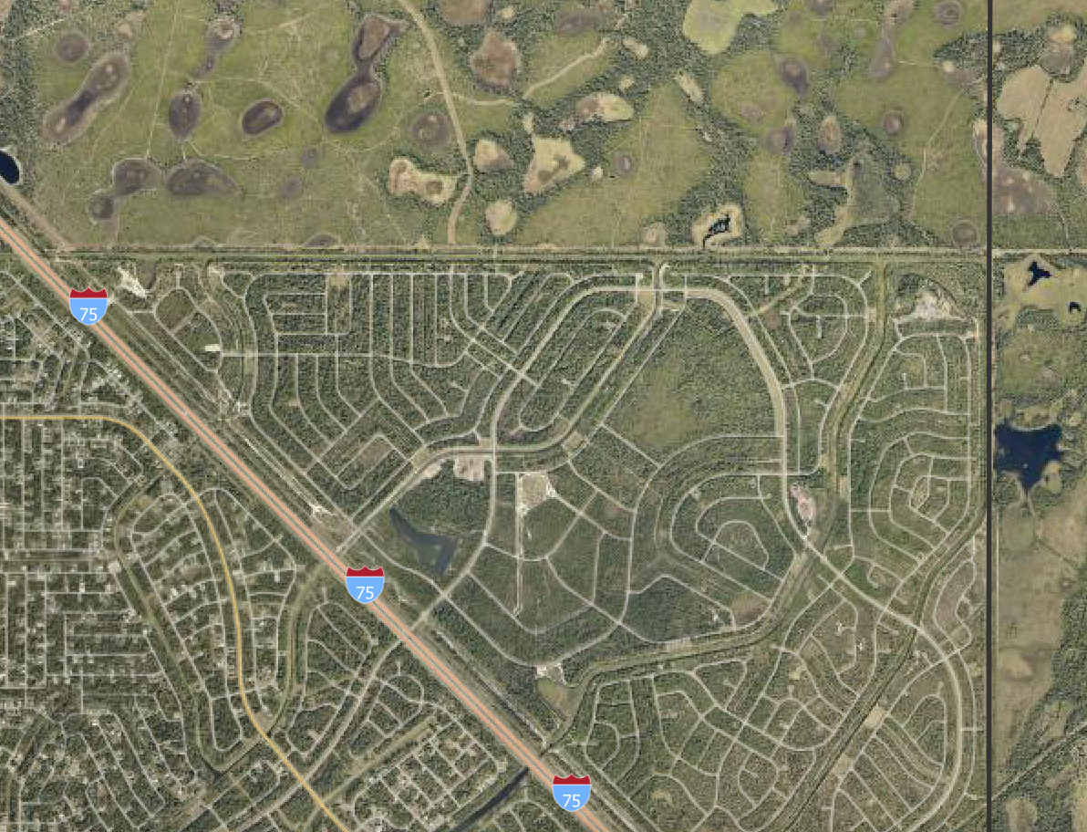 Lot with County Owned Easement Next Door, and backs up to a nature preserve! in Sarasota County, FL